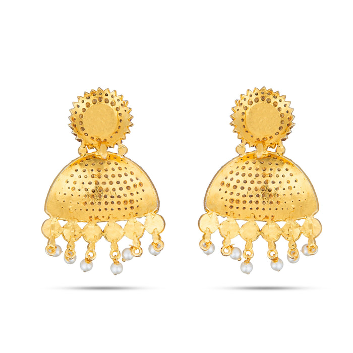 Karnapathakkam Set - 2.5 Inches | Stone Earings/ Multicolour Stone Ear Set for Deity - Head & Face Accessories