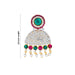 Karnapathakkam Set - 2.5 Inches | Stone Earings/ Multicolour Stone Ear Set for Deity - Head & Face Accessories