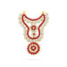 Stone Haram - 3 Inches | Multicolour Stone Jewellery/ Kabai Necklace for Deity - Neck & Body Accessories