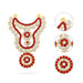 Stone Haram - 3 Inches | Multicolour Stone Jewellery/ Kabai Necklace for Deity - Neck & Body Accessories