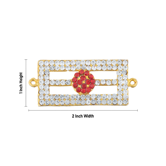 Shivan Vibhuti Pattai - 1 x 2 Inches | Tripundra Tilak/ Stone Vibuthi Pattai/ Stone Jewellery for Deity