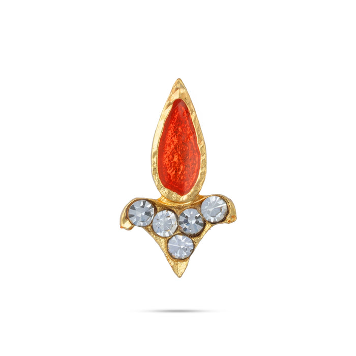 Stone Pottu - 0.75 x 0.5 Inches | Stone Bindi / Stone Tilak for Deity Decor