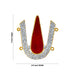Stone Vishnu Tilak - 3 x 2.5 Inches | U Shape Stone Namam/ Perumal Namam for Deity/ 30 Gms Approx - Head & Face Accessories