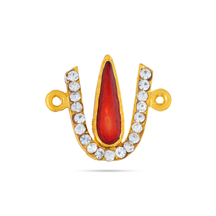 Vishnu Tilak - 0.75 x 1 Inches | U Shape Perumal Namam/ Stone Vishnu Namam For Deity Decor
