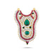 Stone Haram - 3 Inches | Multicoloured Stone Necklace/ Stone Jewellery for Deity Decor - Neck & Body Accessories