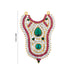 Stone Haram - 3 Inches | Multicoloured Stone Necklace/ Stone Jewellery for Deity Decor - Neck & Body Accessories