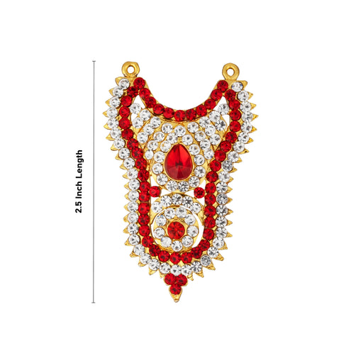 Stone Haram - 2.5 Inches | Stone Necklace/ Stone Jewellery for Deity Decor/ 20 Gms Approx - Neck & Body Accessories