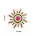 Stone Sun And Moon Pair - 3 x 4 Inches | Hair Accessories/ Sun Moon Stone Jewellery For Deity - Head & Face Accessories