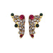 Stone Earring - 1 Inches | Stone Ear Studs/ Karnapathiram/ Multicolour Stone Jewellery for Deity - Head & Face Accessories