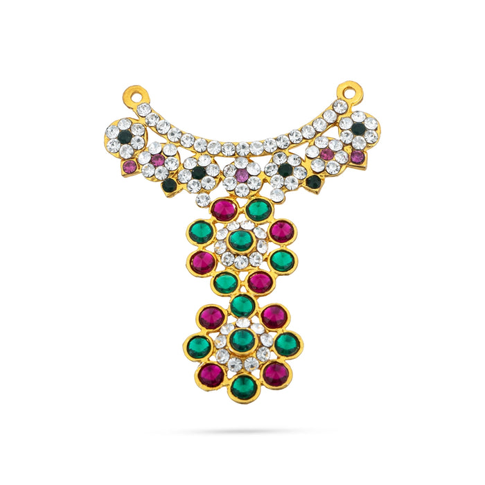Multicolour Stone Jewellery for Deity Decor ,Varalakshmi Decor items