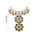 Stone Necklace - 2.5 Inches | Multicolour Stone Jewellery for Deity Decor - Neck & Body Accessories