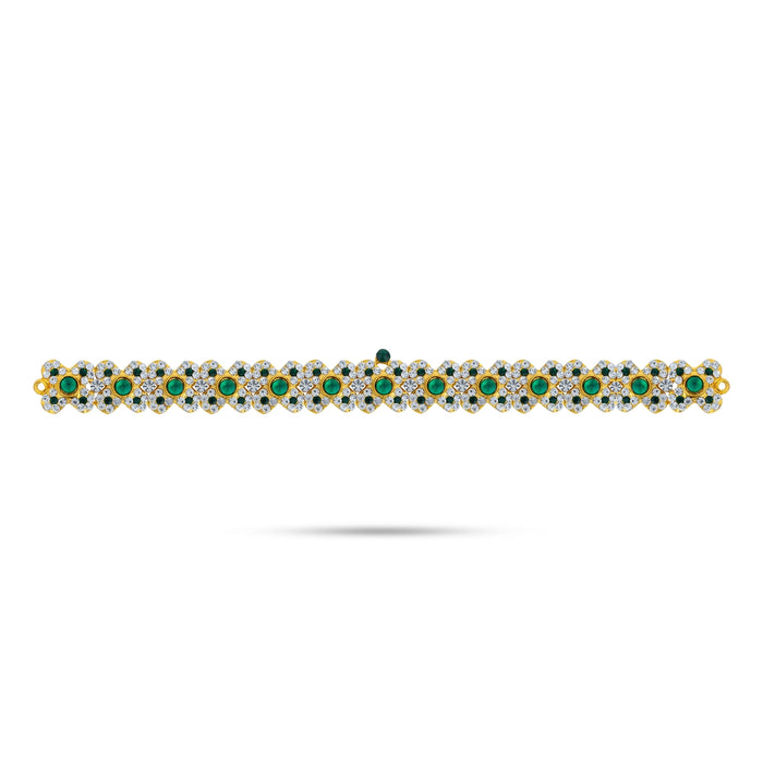 Hip Belt - 10 Inches | Waist Belt/ Stone Belt/ Stone Jewellery/ Artificial Jewelry For Deity Decor - Waist & Leg Accessories