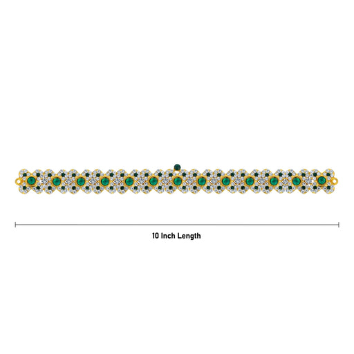 Hip Belt - 10 Inches | Waist Belt/ Stone Belt/ Stone Jewellery/ Artificial Jewelry For Deity Decor - Waist & Leg Accessories