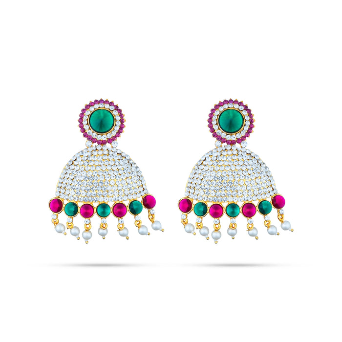 Stone Earring Pair for Varalakshmi Decor 