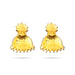 Stone Earring Pair - 1 Inch | Stud Earring/ Stone Karnapathiram for Deity/ 5 Gms Approx - Head & Face Accessories