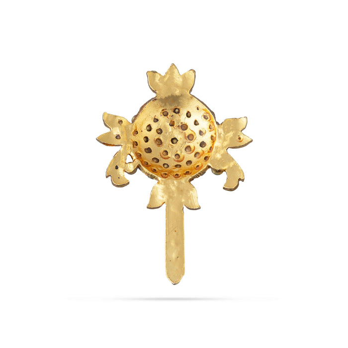 Shankh Chakra Pair - 2 x 1.25 Inches | Multicolour Stone Shanka Chakra/ Artificial Jewelry for Deity - Deity Accessories