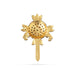 Shankh Chakra Pair - 2 x 1.25 Inches | Multicolour Stone Shanka Chakra/ Artificial Jewelry for Deity - Deity Accessories