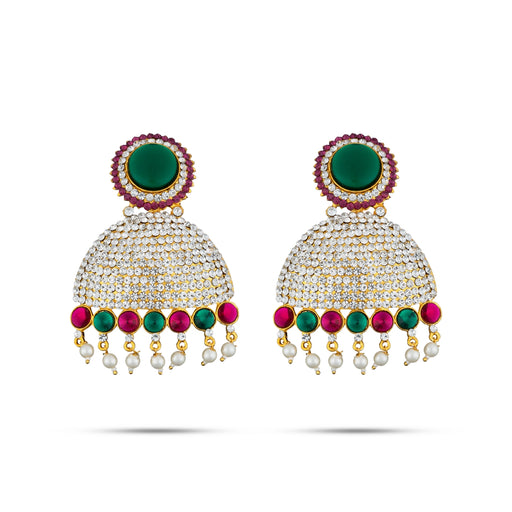 Stone Earring Pair for Varalakshmi Vratham