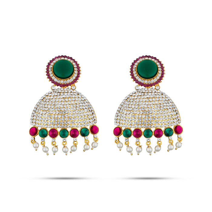 Stone Earring Pair for Varalakshmi Vratham