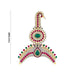 Multicolour Stone Crown - 7 X 5 Inches | Thura Kireedam/ Mukut/ Kiridam/ Artificial Jewelry For Deity - Head & Face Accessories