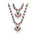 Stone Necklace & Stone Haram Pair - 12 Inches | Artificial Jewelry/ Stone Jewellery For Deity Decor - Neck & Body Accessories