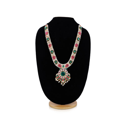Stone Haram - 12 Inches | Stone Necklace / Multicolour Stone Jewellery/ Artificial Jewellery for Deity - Neck & Body Accessories
