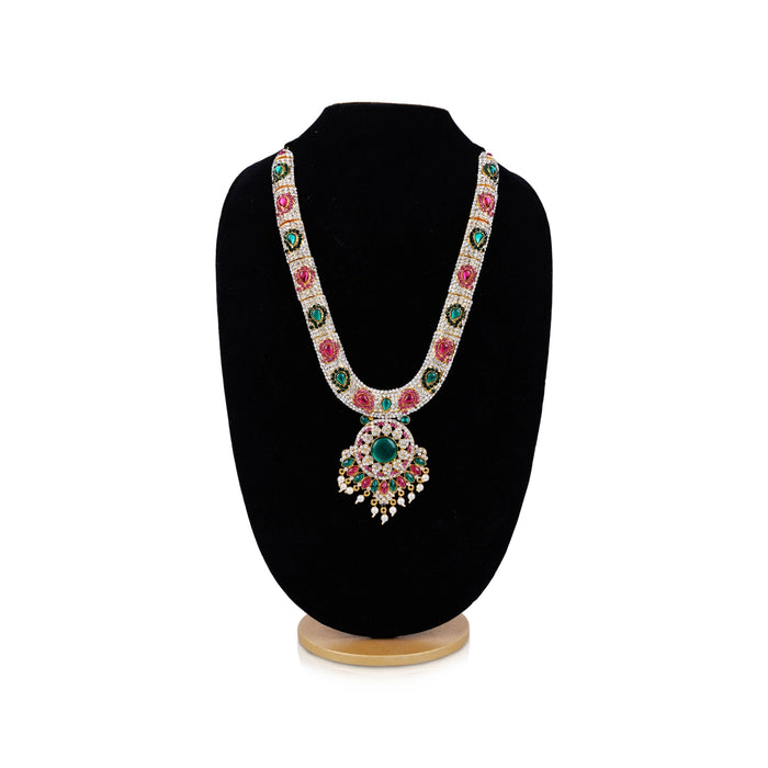 Stone Haram - 12 Inches | Stone Necklace / Multicolour Stone Jewellery/ Artificial Jewellery for Deity - Neck & Body Accessories