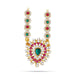 Five Step Stone Haram - 15 Inches | Multicolour Stone Jewellery/ Artificial Jewelry for Deity - Neck & Body Accessories