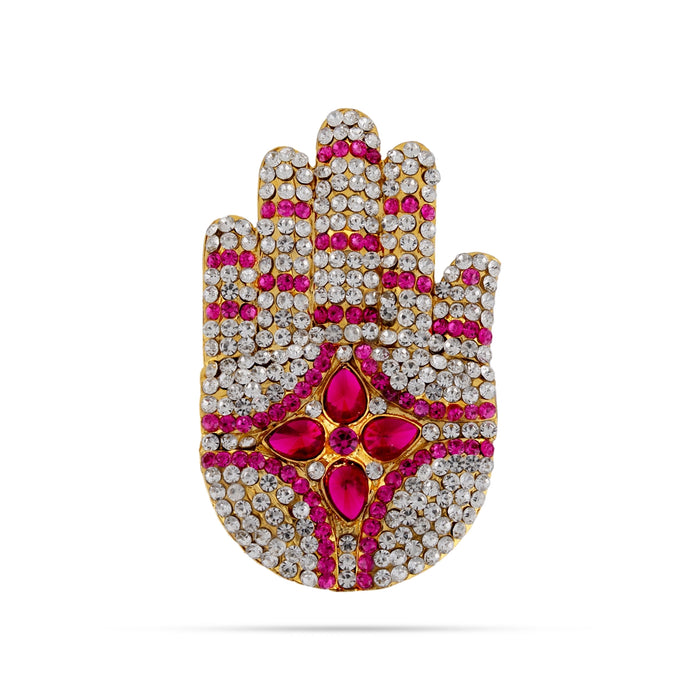 Stone Hastham Pair - 3.5 x 2 Inches | Stone Hand / Stone Jewellery for Deity Decor - Deity Accessories