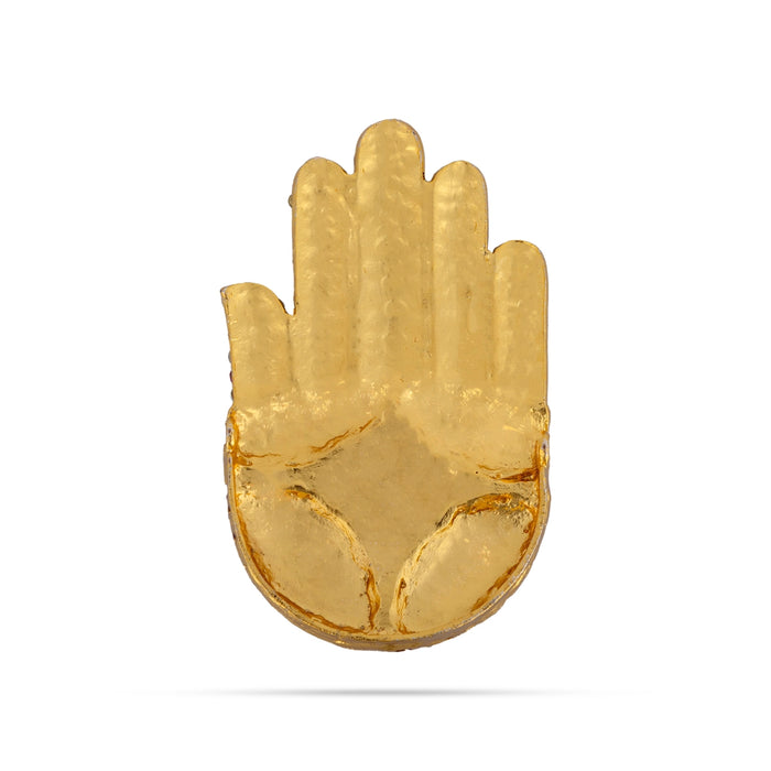Stone Hastham Pair - 3.5 x 2 Inches | Stone Hand / Stone Jewellery for Deity Decor - Deity Accessories