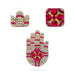 Stone Hastham Pair - 3.5 x 2 Inches | Stone Hand / Stone Jewellery for Deity Decor - Deity Accessories