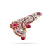 Stone Earring Pair - 3 x 2 Inches | Multicolour Stone Studs / Karna Pathakam / Stone Jewelry for Deity - Head & Face Accessories