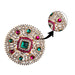 Rakodi - 3 Inches Dia | Hair Accessories/ MultiColour Stone Jewellery/ Jewelry for Deity - Head & Face Accessories