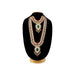 Two Step Stone Haram - 14.5 Inches | Multicolour Stone Jewellery / Stone Necklace for Deity - Neck & Body Accessories