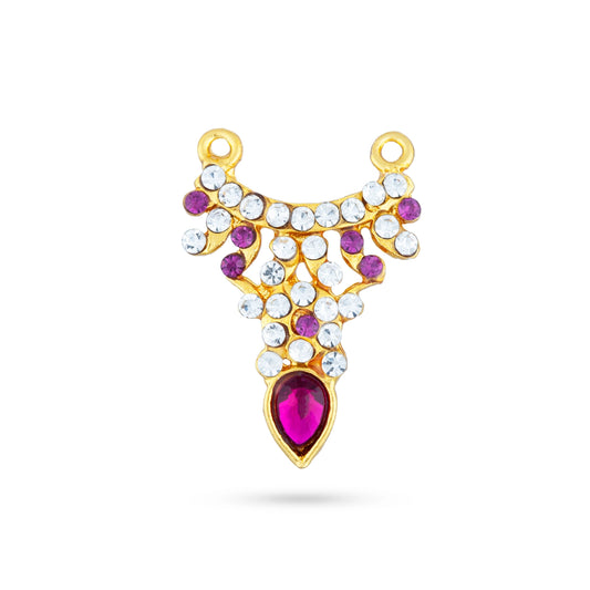 Stone Necklace - 1.25 Inches | Stone Jewelry/ Stone Jewellery for Deity/ Assorted Colour - Neck & Body Accessories
