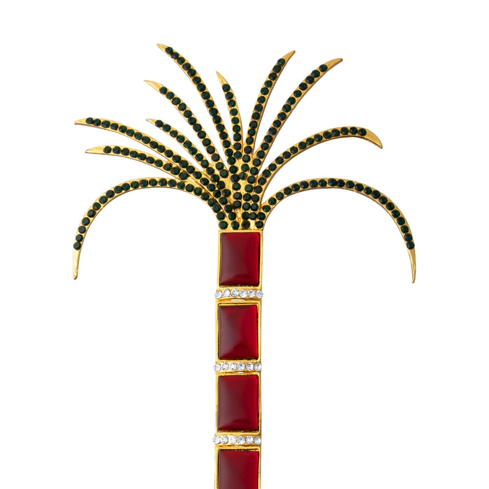 Stone Sugarcane Tree - 9 x 4.5 Inches | Multicolour Stone Artificial Tree for Deity Decor/ 65 Gms Approx