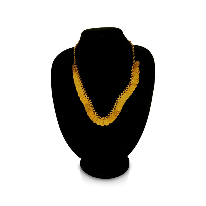 Kasumala - 10 Inches | 50 Coin Kasumalai/ Kaasu Maalai/ Artificial Jewellery for Deity