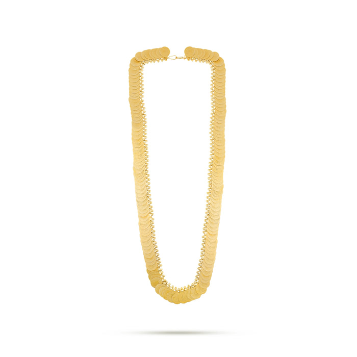 Kaasumala - 16 Inches | 150 Coins Kasumalai/ Artificial Jewellery/ Gold Polish Jewelry for Women - Ethnic Wear Accessories