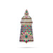 Full Stone Crown - 11 X 5 Inches | Multicolour Stone Kireedam/ Kiridam/ Mukut For Deity Decoration - Head & Face Accessories