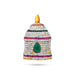Full Stone Crown - 3 X 2 Inches | Multicolour Stone Kireedam/ Kiridam/ Mukut For Deity Decoration - Head & Face Accessories