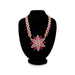 Stone Haram - 10 Inches | Multi Coloured Stone Jewellery/ Flower Design Long Stone Necklace for Deity - Neck & Body Accessories