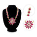 Stone Haram - 10 Inches | Multi Coloured Stone Jewellery/ Flower Design Long Stone Necklace for Deity - Neck & Body Accessories