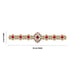 Hip Belt - 2 x 10 Inches | Waist Belt/ Varalakshmi Decor/ Multicolour Stone Belt For Deity Decor - Waist & Leg Accessories