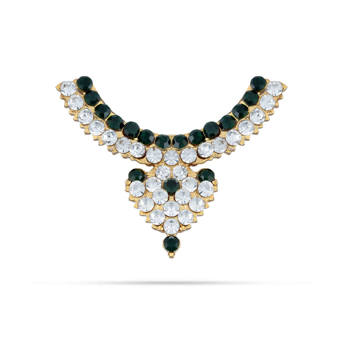 Stone Necklace - 1 x 1.25 Inches | Artificial Jewelry/ Multicolour Stone Jewellery For Deity Decor