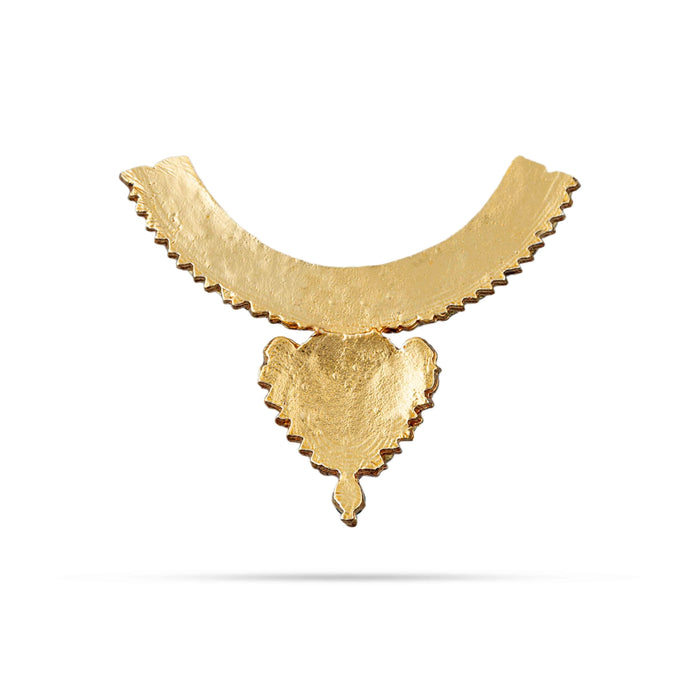 Stone Necklace - 1 x 1.25 Inches | Artificial Jewelry/ Multicolour Stone Jewellery For Deity Decor
