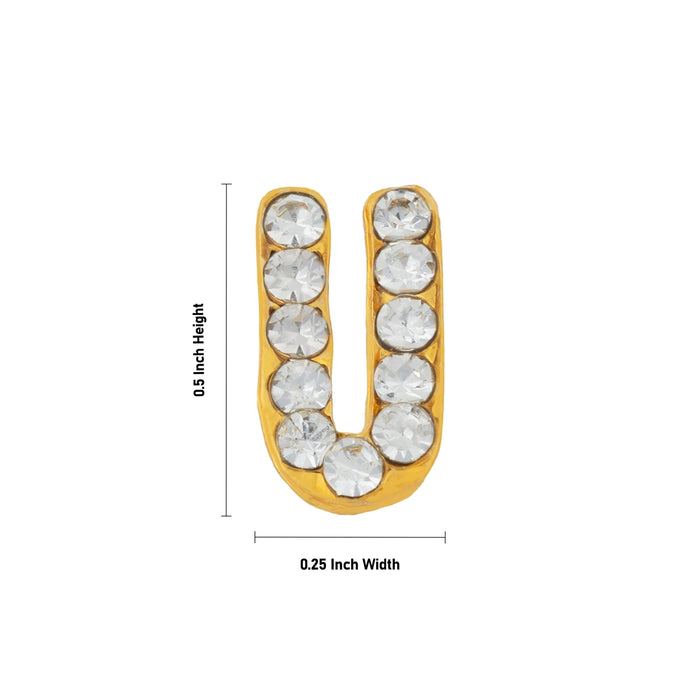Ayyappa Tilak - 0.5 x 0.25 Inches | Stone Namam / Tilakam Stone For Bhagwan Accessory