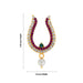 Stone Bullaku Nose Pin - 2.75 X 1.5 Inches | Nose Ring/ Nose Studs/ Mukkera For Deity Decor - Head & Face Accessories