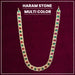 Stone Haram - 13 x 6 Inches | Haram/ Multicolour Stone Jewelry/ Stone Jewellery for Deity - Neck & Body Accessories