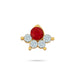 Stone Nathu - 1 x 1 Inch | Stone Nose Pin/ Small Nose Pin/ Stone Jewellery For Deity Alankaram - Head & Face Accessories