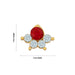 Stone Nathu - 1 x 1 Inch | Stone Nose Pin/ Small Nose Pin/ Stone Jewellery For Deity Alankaram - Head & Face Accessories